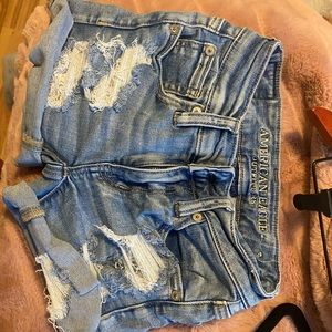 American eagle distressed jean shorts